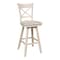 International Concepts Bar Height Table With 2 Cross Back Swivel Bar Stools - 30 in. Seat Height K-7228-42-S313SW-2 - alternate 1